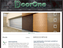 Tablet Screenshot of doorone.fi